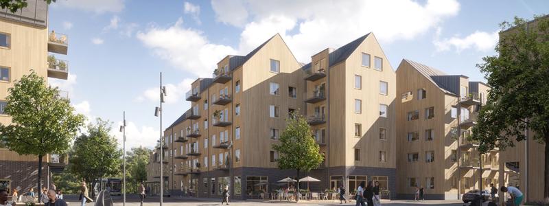 Öresjö Ängar Centrum. Foto: Magnolia Bostad