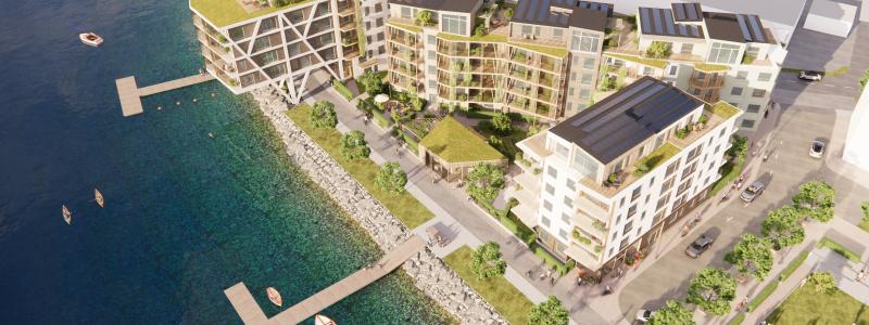 Översikt Kv Repslagaren i Karlskrona. Illustration: Jaenecke Arkitekter AB.