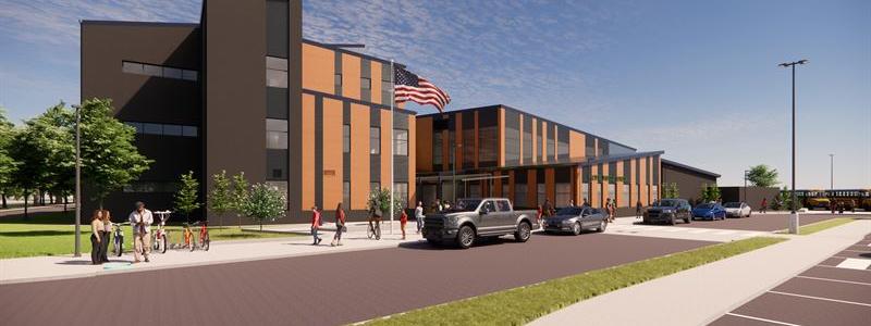 Pacific Middle School. Pressbild: Skanska