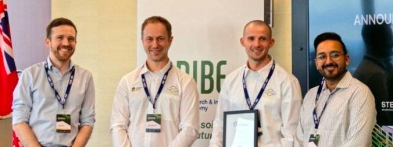 Svenska Termoträ vinnare i Bioboosters hackaton i Kanada. Pressbild: Paper Province