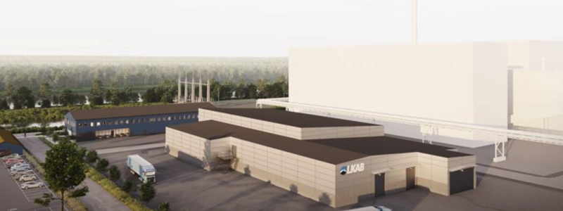 LKAB uppför en industripark för kritiska mineral i Luleå. Visionsbild: Peab