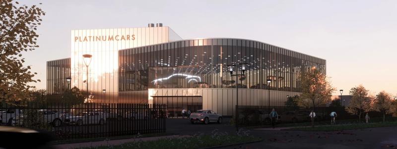 Platinumcars nya anläggning i Helsingborg är en spektakulär och storskalig satsning för bolaget, som är återförsäljare för några av världens mest exklusiva bilmärken.