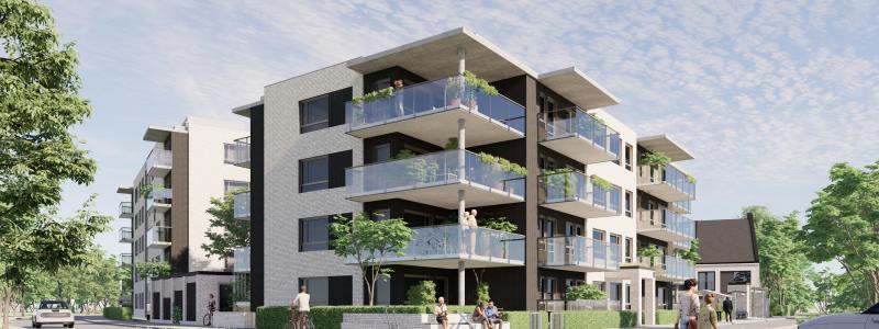 Polstjärnan fasad väster. Foto: Riksbyggen