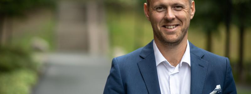 Björn Niklasson som den 5 september tillträder som VD för Byggnadsfirman Otto Magnusson. Foto: Byggnadsfirman Otto Magnusson