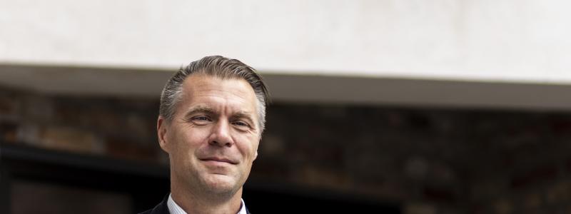 Dan Wilhelmson, träbyggnadsspecialist på Wingårdhs arkitekter. 
Bild: Christoffer Grimshorn, Wingårdhs arkitekter