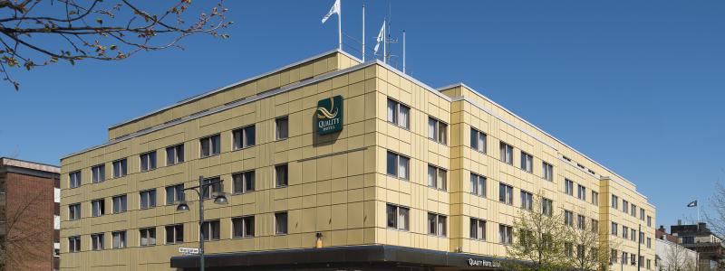 Exteriör Quality Hotel Luleå. Pressbild: Strawberry