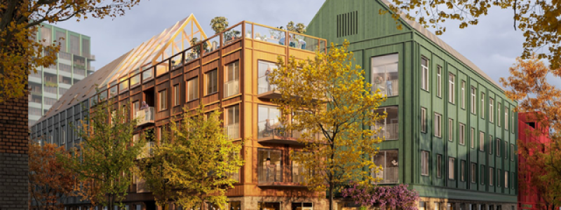 Det nya vård- och omsorgsboendet på Pottholmen i Karlskrona stod klart i juni 2024. Bildkälla: Fojab Arkitekter