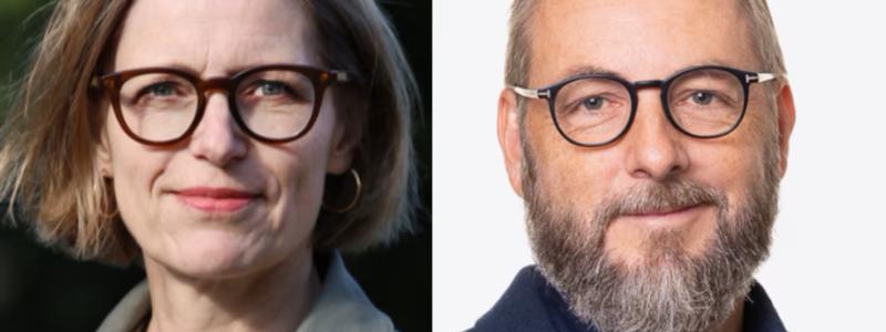 Monica Björk, vd Byggmaterialhandlarna och Patric Lindqvist, affärsområdesansvarig marknadsinsikt Prognoscentret AB.