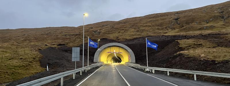 Tunnelöppning av Sandoytunneln. Foto: NCC