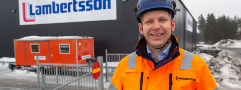 – Avtalet med LKAB är en viktig pusselbit i Lambertssons fortsatta expansion, säger Erik Mogren. Foto: Lambertsson