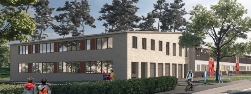 Mariebergsskolan växer och ger plats för ytterligare 120 elever. Foto: Sweco