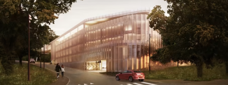 JSB har tecknat avtal med Region Blekinge för nybyggnation av ett nytt parkeringshus på sjukhusområdet i Karlskrona. Foto: JSB
