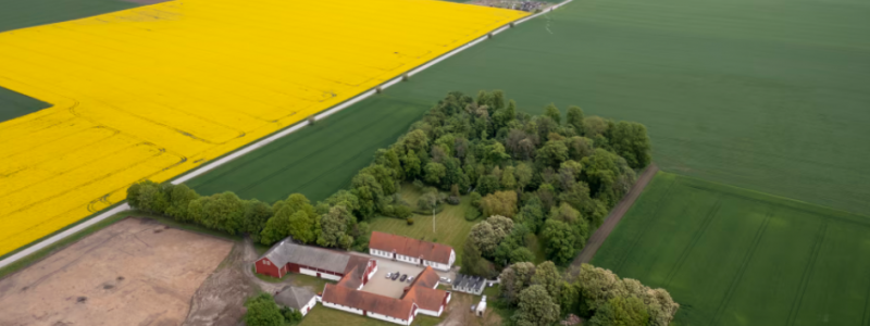 Översikt över området som ska bli Vellinge Parkby. Foto: OBOS