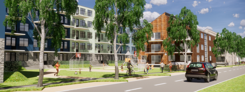 Sadelmakaren är ett nytt kvarter som byggs i centrala Värnamo.