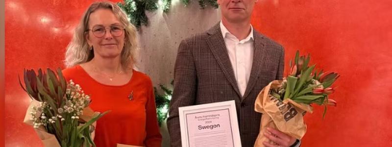 Åsa Wahlström, CIT Renergy och Christoffer Lindström, Swegon