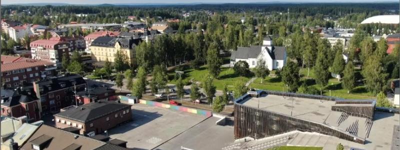 Här på Löjan ska ett modernt bostadskvarter växa fram. Pressfoto: Sara Holm
