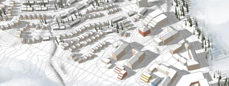 3D-ritning över ett detaljplanelagt Dundretområde. Bild: Norconsult