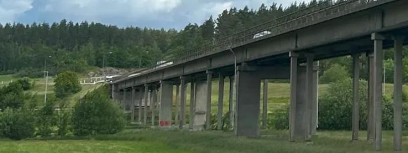 Skramstadsbron på E22 i Västervik. Foto: Trafikverket