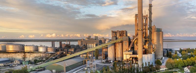 Cementfabriken i Slite. Pressbild: Heidelbergs Materials
