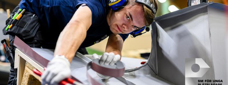 Uttagningstävlingarna till "SM för unga plåtslagare" hålls 24-27 januari i gymnasieskolor runtom i landet. Foto: Plåt & Ventföretagen