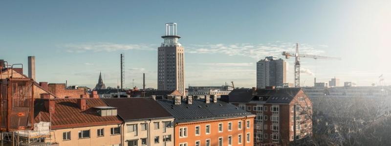 Bild över Södermalm, Stockholm. Pressbild: Booli