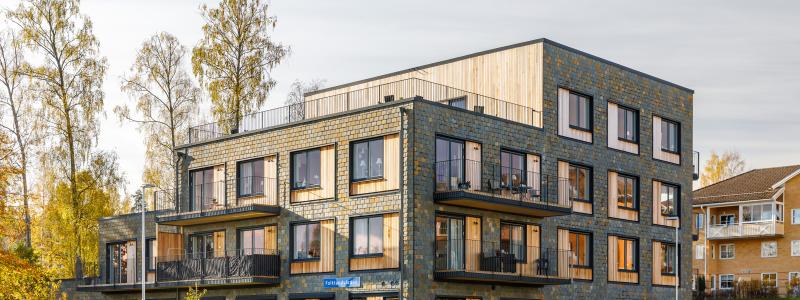 Bostäder och tandvård i Bengtsfors, ett av projekten som ingår i studien. Foto: Arkitema