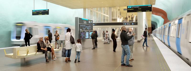 Plattform. Visionsbild: Region Stockholm / &Rundquist