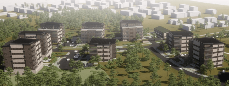 Startskott för bostadsprojekt i Rimbo. Pressbild: Rånäs Bruk AB