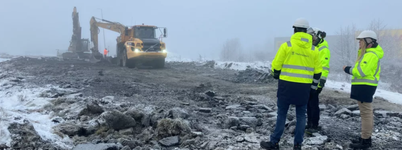 Området kring den raserade delen av E6 är komplext med olika utmaningar i olika zoner. Foto: Trafikverket