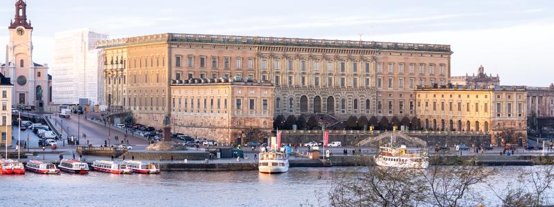Stockholms slott och Storkyrkan, vy från Skeppsholmen. Av: Peder Lindbom, AIX
Upphovsrätt: AIX Arkitekter