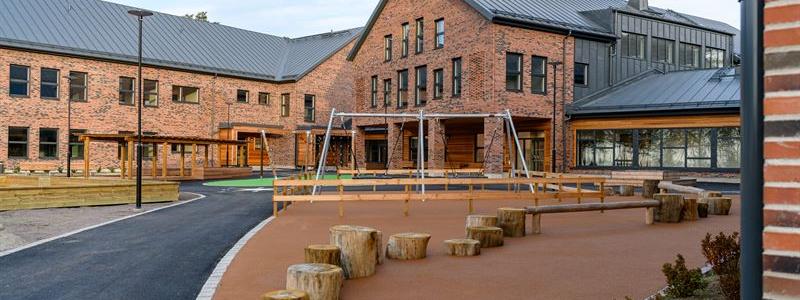 Svärtinge skogsbacke skola. Pressbild: NCC