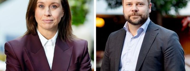 Anna Freij, förhandlingschef och Erik Haara, vd. Foto: tfm