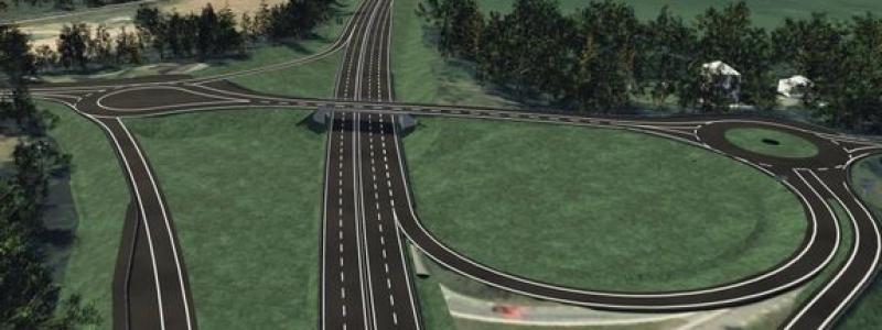 E20 Förbi Mariestad byggs till stora delar i befintlig sträckning. Foto: Trafikverket