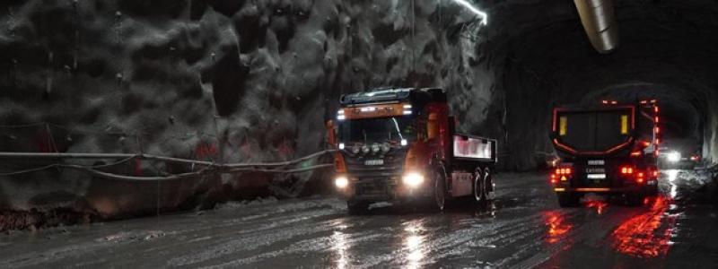 Förhandsbestämda villkor för tillåtet inläckage i bergtunnlar kan ersättas med en prövotid. Foto: Trafikverket