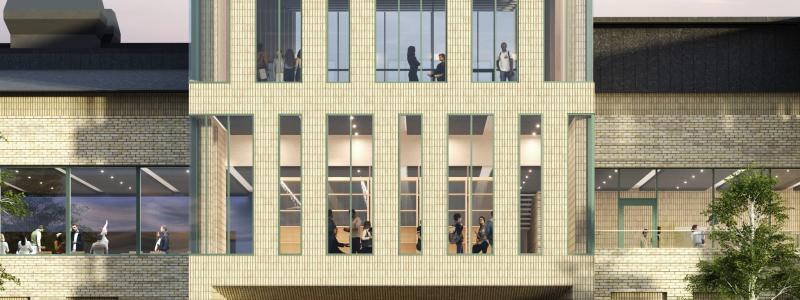 Universum, Campus Umeå.  
Skiss: White Arkitekter