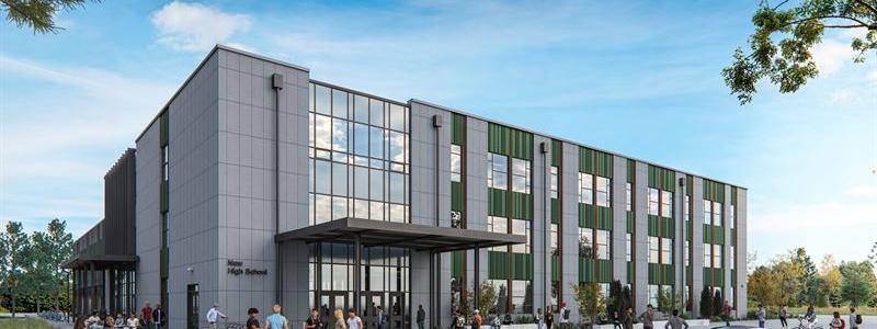 Skanska bygger ny skola i Issaquah. Pressbild: Skanska