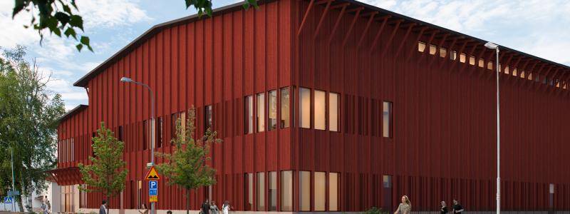 Visionsbild idrottshall: Norconsult