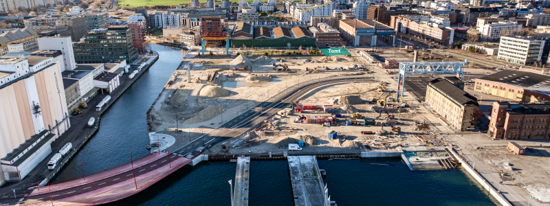 Översikt Varvsstafen. Foto: Peab