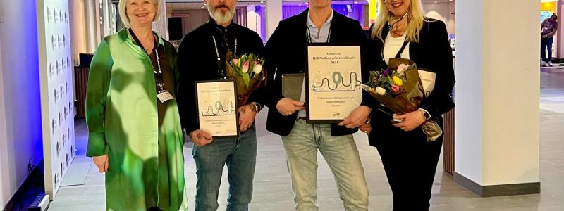 Ulrika Dolietis tillsammans med Mikael Karlsson, Glen Ewertzh och Susanne Alexandersson på Locum.