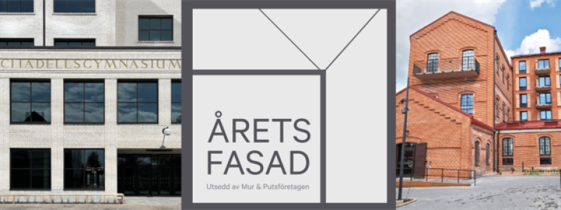 Vinnarna Årets fasad 2025. Pressbild: Mur & Putsföretagen