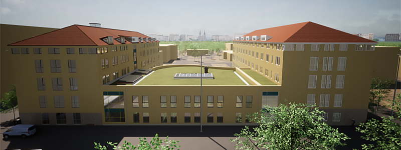 Visionsbild Kv Skvadronen. Bild: ByggPartnerGruppen