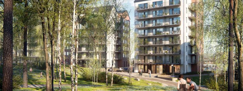 Bostadsområde. Pressbild: Weland