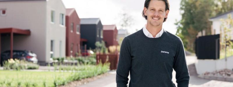 Derome genomför en kraftfull satsning som grundar sig i övertygelsen om att det är mer rätt än någonsin att bygga bostäder nu - Otto Martler, VD Derome Bostad. Foto: Derome