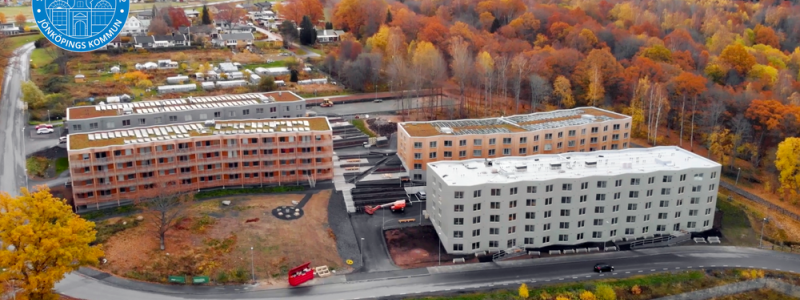 Träbyn vinner Stadsbyggnadspriset i Jönköping 2022. Foto: Urban Properties