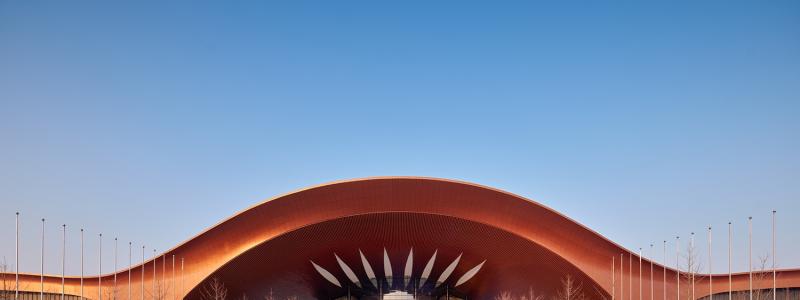 Pekings nya mäss- och kongresscenter Capital International Exhibition & Convention Centre. Foto: Zaha Hadid Architects och Architecture MasterPrize.