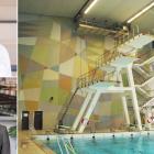 Valhallabadet (arkivbild, Göteborgs Stadsmuseum). Cilla Jansson och Liv Berghagen Stein, arkitekter på Krook & Tjäder.