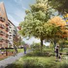 Östra Ramlösa - Lussebäcken - illustration Arkitektkontoret Warm in the Winter.
