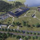 Det framtida reningsverket i Åkersberga. Illustration: Skoog Arkitekter