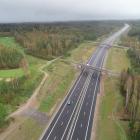E4 genom Ljungby är invigd – vägen har nu ökad kapacitet, mötesseparering och en ny hastighetsgräns på 120 km/h. Foto: Trafikverket