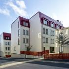 Flerbostadshus byggt med trämoduler från Lindbäcks Bygg. Foto: Ulf Celander